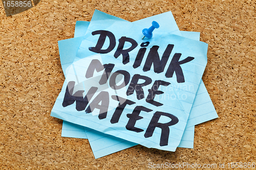 Image of drink more water - hydration concept