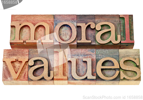 Image of moral values - ethics concept