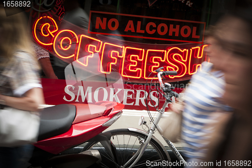 Image of Dutch Coffeeshop window