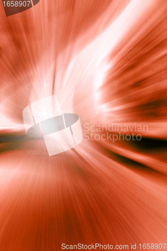 Image of abstract zoom red