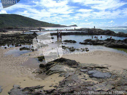 Image of Rocky Beach, Fraser Island,  Australia