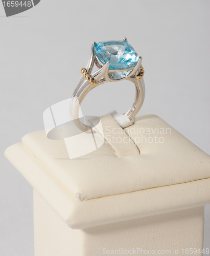 Image of Ring with blue stone