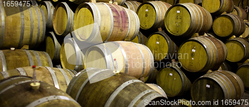 Image of Wine barrels