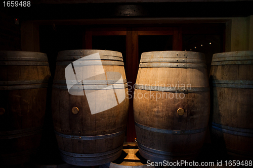 Image of Wine barrels