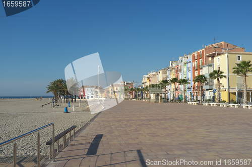 Image of Villajoyosa beach promenade