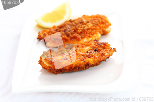 Image of Fried chicken schnitzel