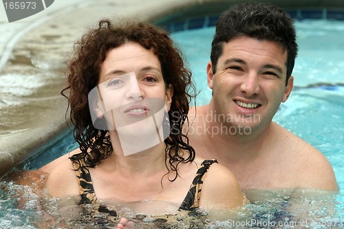 Image of Couple in the pool