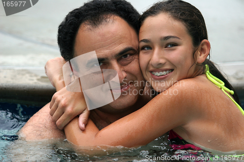 Image of Family in a pool