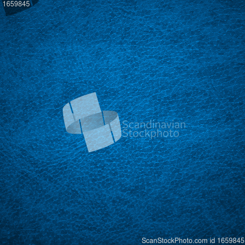 Image of Blue leather texture for background