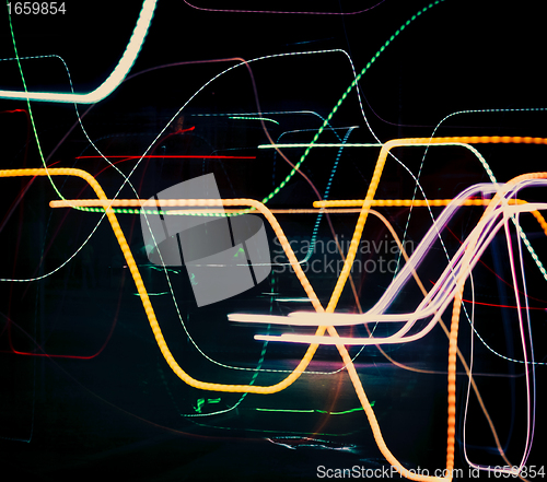 Image of Abstract light trails