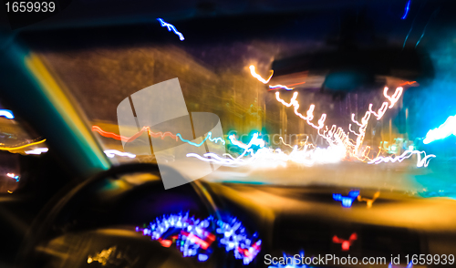 Image of Abstract light trails