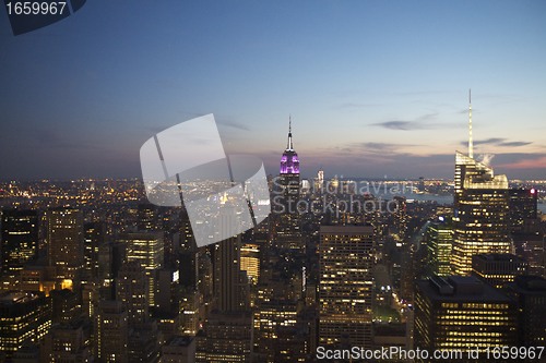 Image of New York in evening