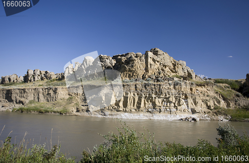 Image of Milk River Alberta Badlands