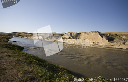 Image of Milk River Alberta Badlands