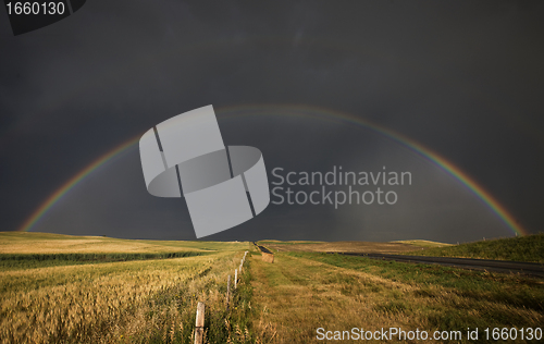 Image of Hail Storm and Rainbow