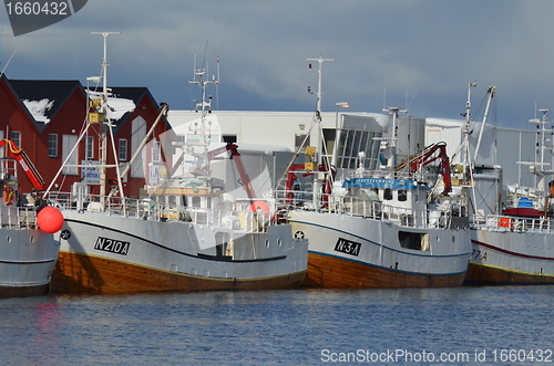 Image of Fishingboats in harbour