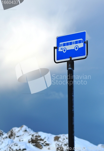 Image of Bus stop sign