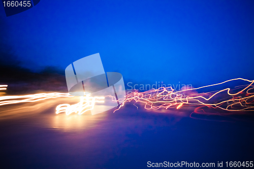 Image of Abstract light trails