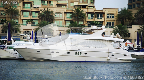 Image of 	Boats in Dubai Marina