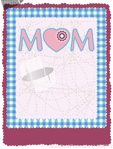 Image of Mother's day greeting card. EPS 8