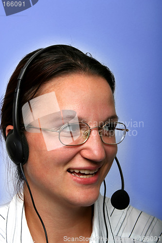 Image of Woman with Headset