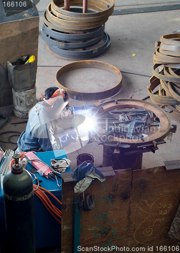 Image of Welder at work