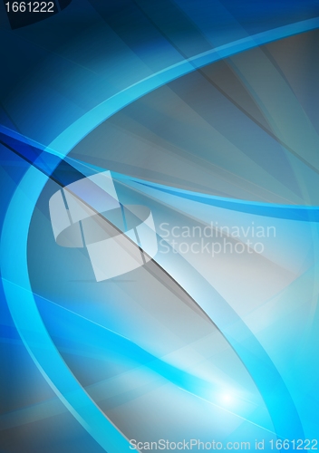 Image of Vibrant blue waves