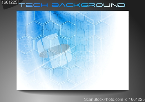 Image of Technical blue backdrop