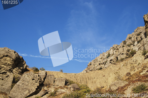 Image of Weathered rocks in the summer