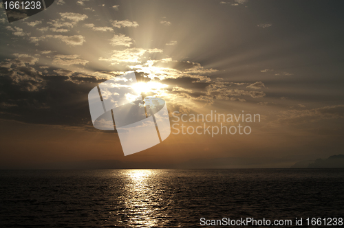 Image of Sea sunset