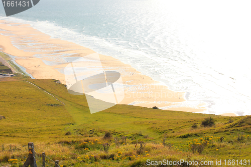 Image of seascape from the coast of opal in France