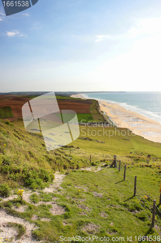 Image of seascape from the coast of opal in France