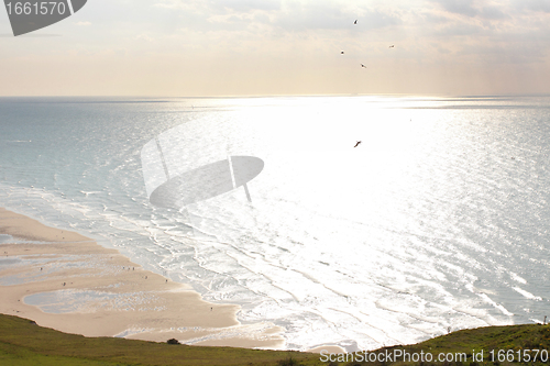 Image of seascape from the coast of opal in France