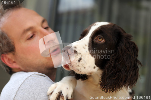 Image of Man and his dog