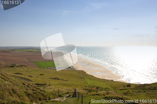 Image of seascape from the coast of opal in France