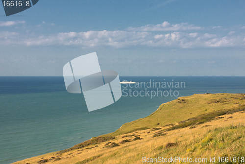 Image of seascape from the coast of opal in France