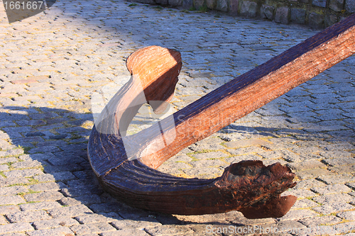 Image of great and ancient marine anchor to anchor boats