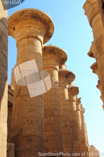 Image of columns in karnak temple