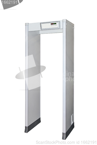 Image of Metal detector door isolated