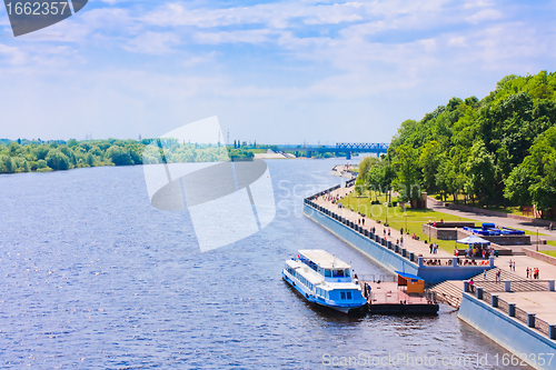 Image of Ship on River