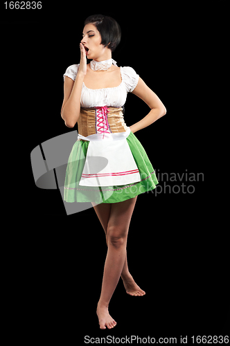Image of Pretty girl in german style