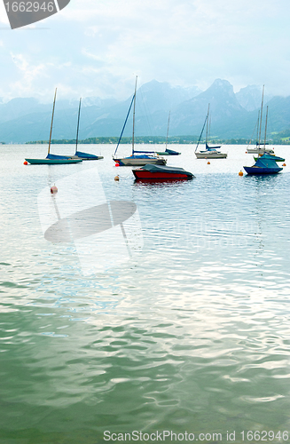 Image of Boats on Lake 