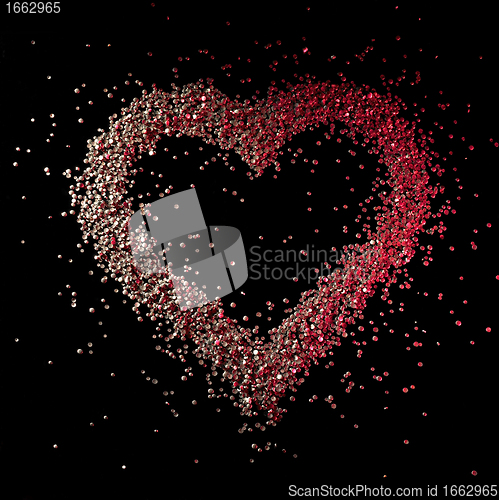 Image of metallic heart