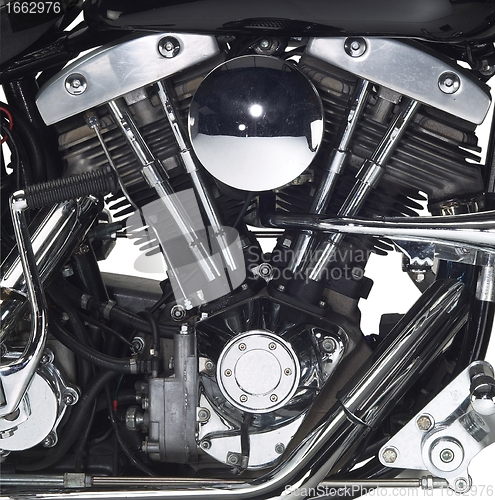 Image of motor of a motorbike