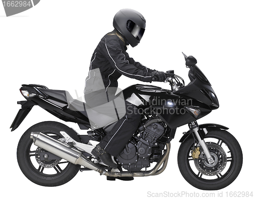Image of bike and biker