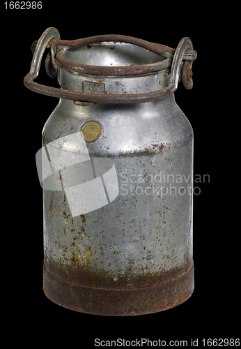 Image of rusty nostalgic milk can