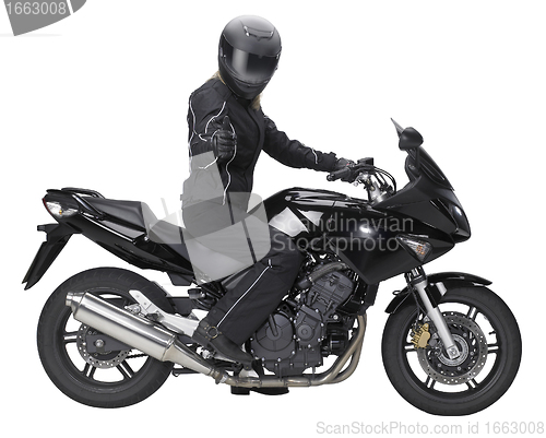 Image of bike and biker
