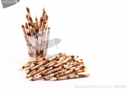Image of Chocolate curled sticks
