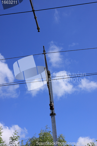 Image of catenary of a railway track