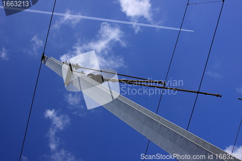 Image of catenary of a railway track